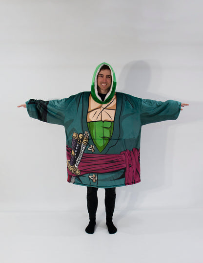 OP - Zoro (Post Time Skip) - Anime Inspired Hoodie Blanket