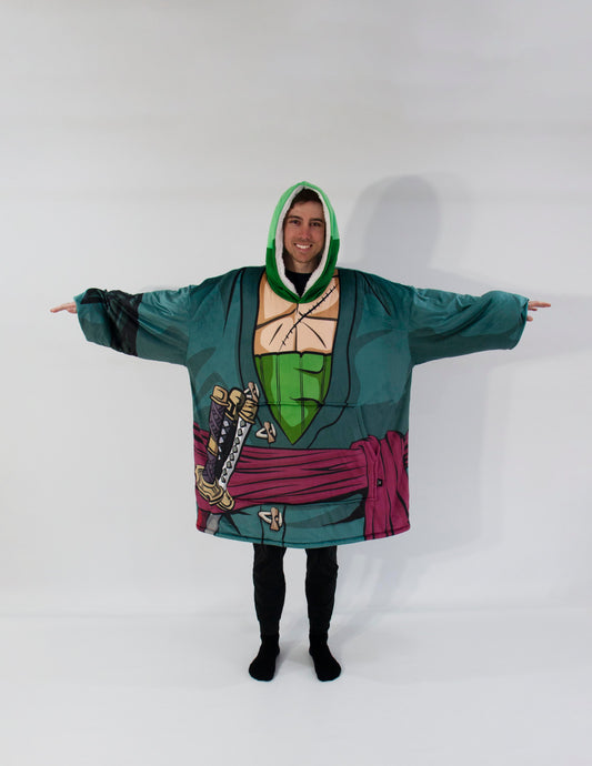 OP - Zoro (Post Time Skip) - Anime Inspired Hoodie Blanket