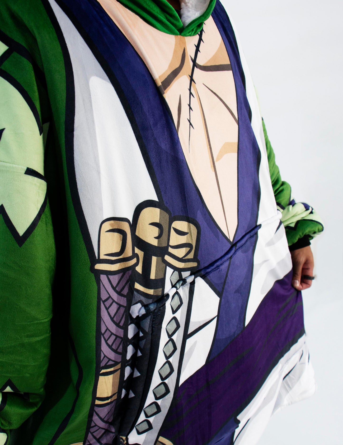 OP - Zoro Wano - Anime Inspired Hoodie Blanket