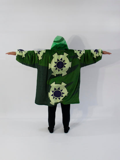 OP - Zoro Wano - Anime Inspired Hoodie Blanket